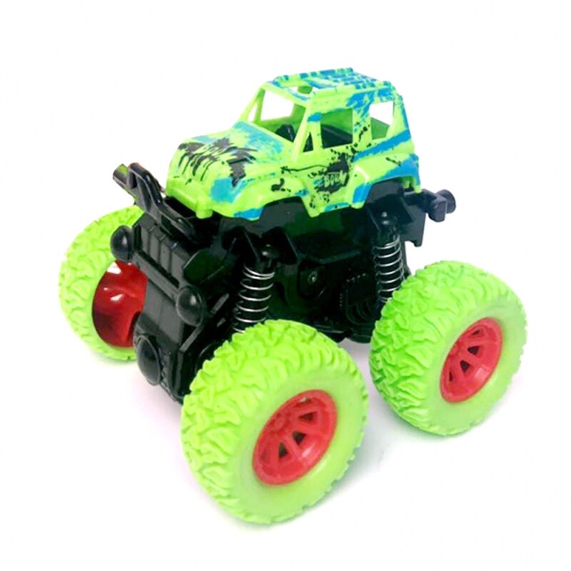 Masina de teren 4X4 cu pullback, Verde, 10 cm